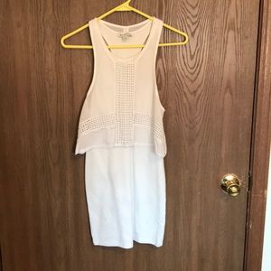 White fitted summer dress